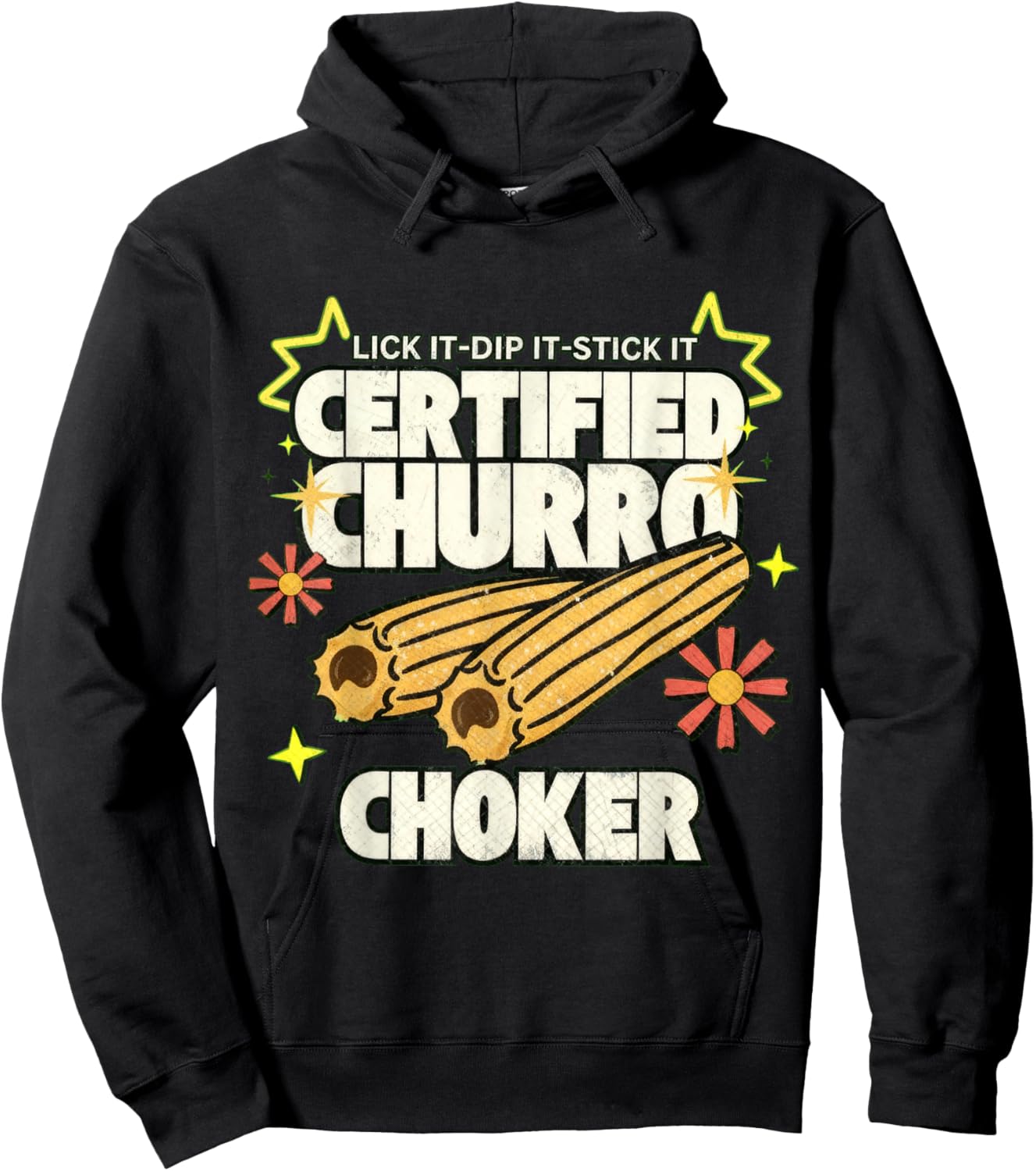 Churro Choker Exchange Raunchy Latin Roulette Adult Humor Te Hoodie - Hoodie | Black
