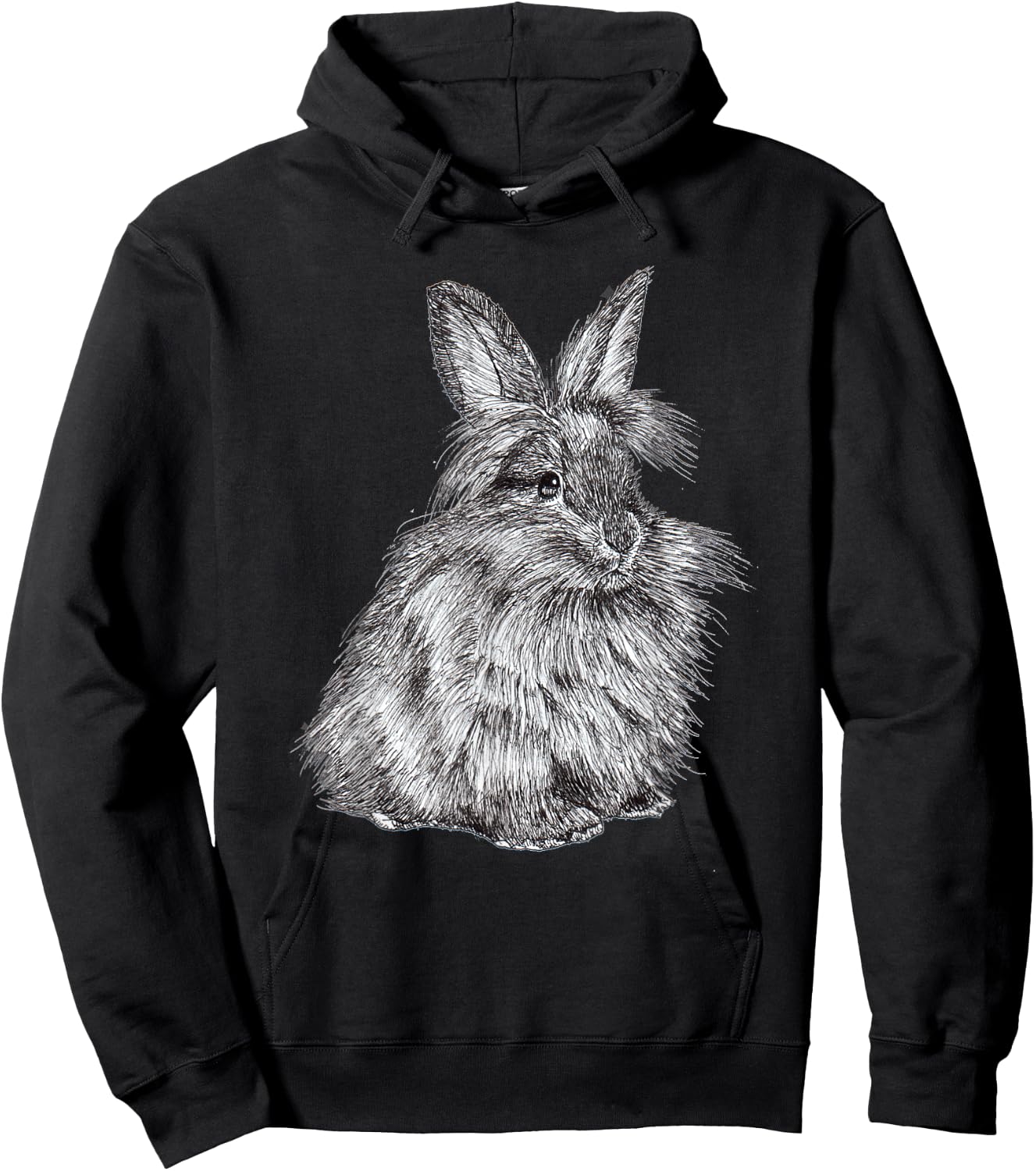 Lionhead Bunny Rabbit Cute Hoodie - Hoodie | Black