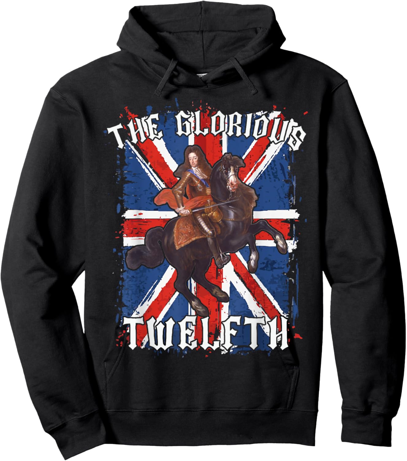 Glorious Twelfth King William of Orange kids shirt Orangemen Hoodie - Hoodie | Black