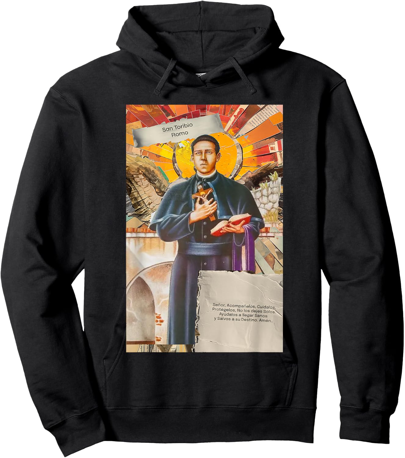 San Toribio Romo Hoodie - Hoodie | Black