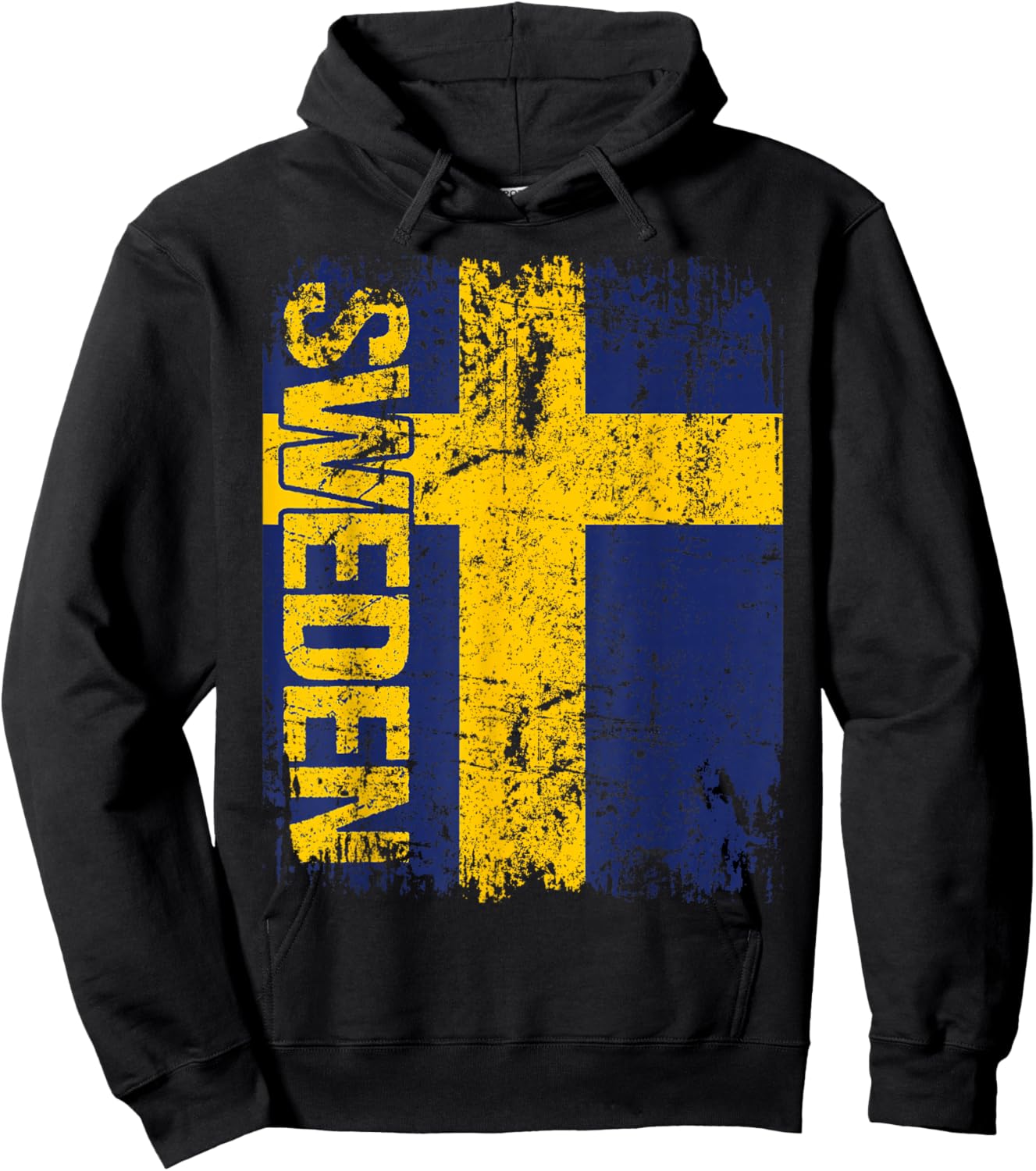 SCHWEDEN Flagge Damen Herren Kinder SCHWEDEN Hoodie - Hoodie | Black
