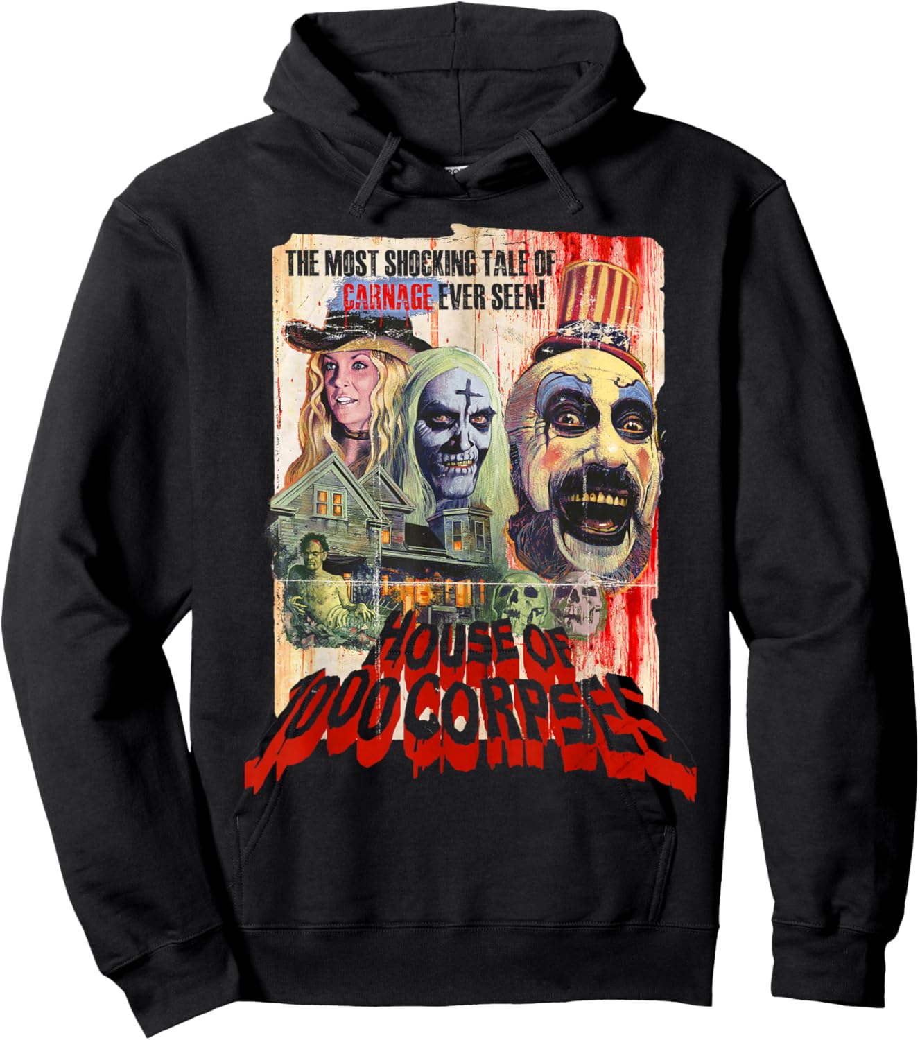 Rob Zombie – Pulp Poster , Black, S Hoodie - Hoodie | Black