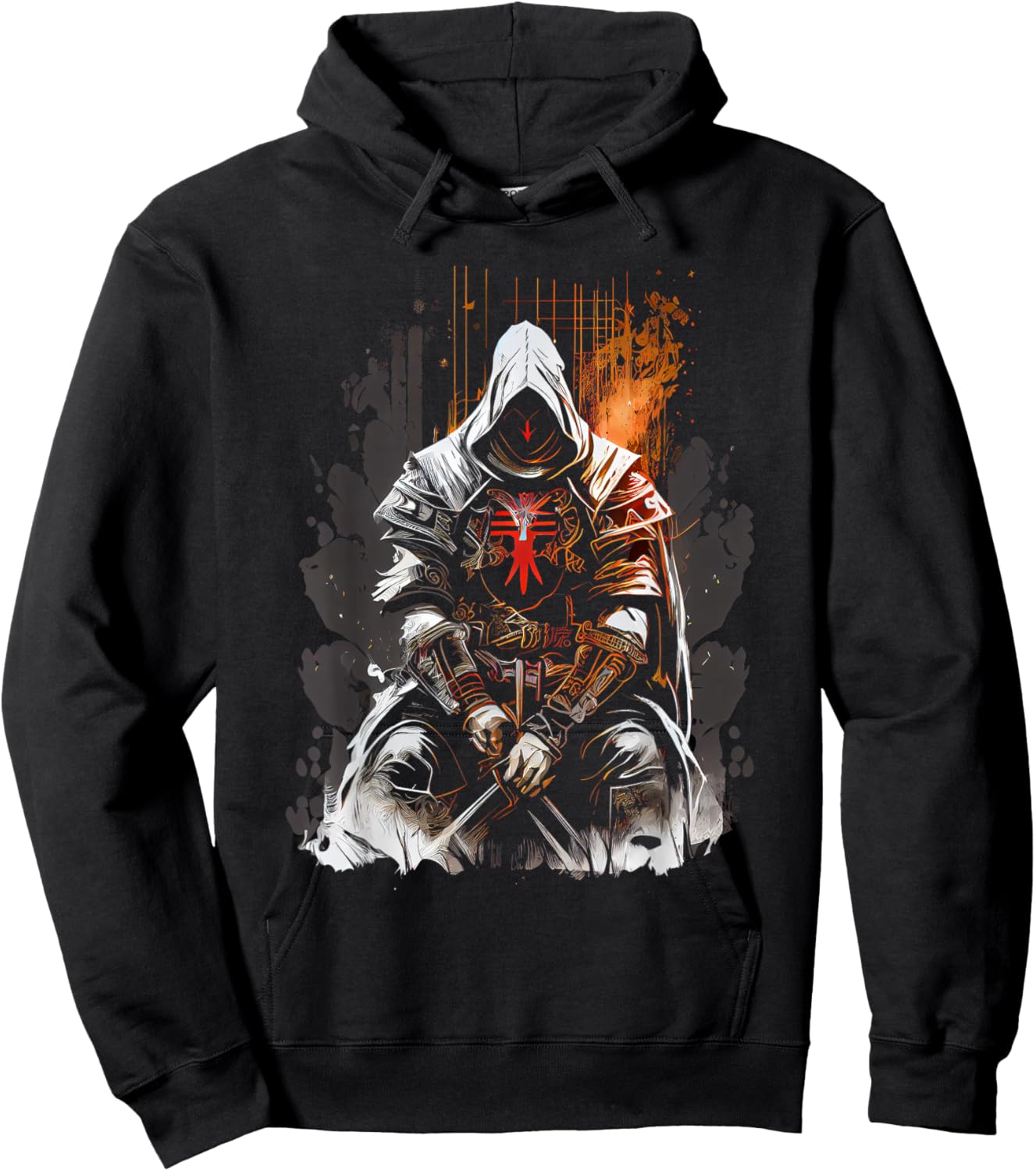 Knights Templar Kneeling Crusader Templar Warrior of C Hoodie - Hoodie | Black