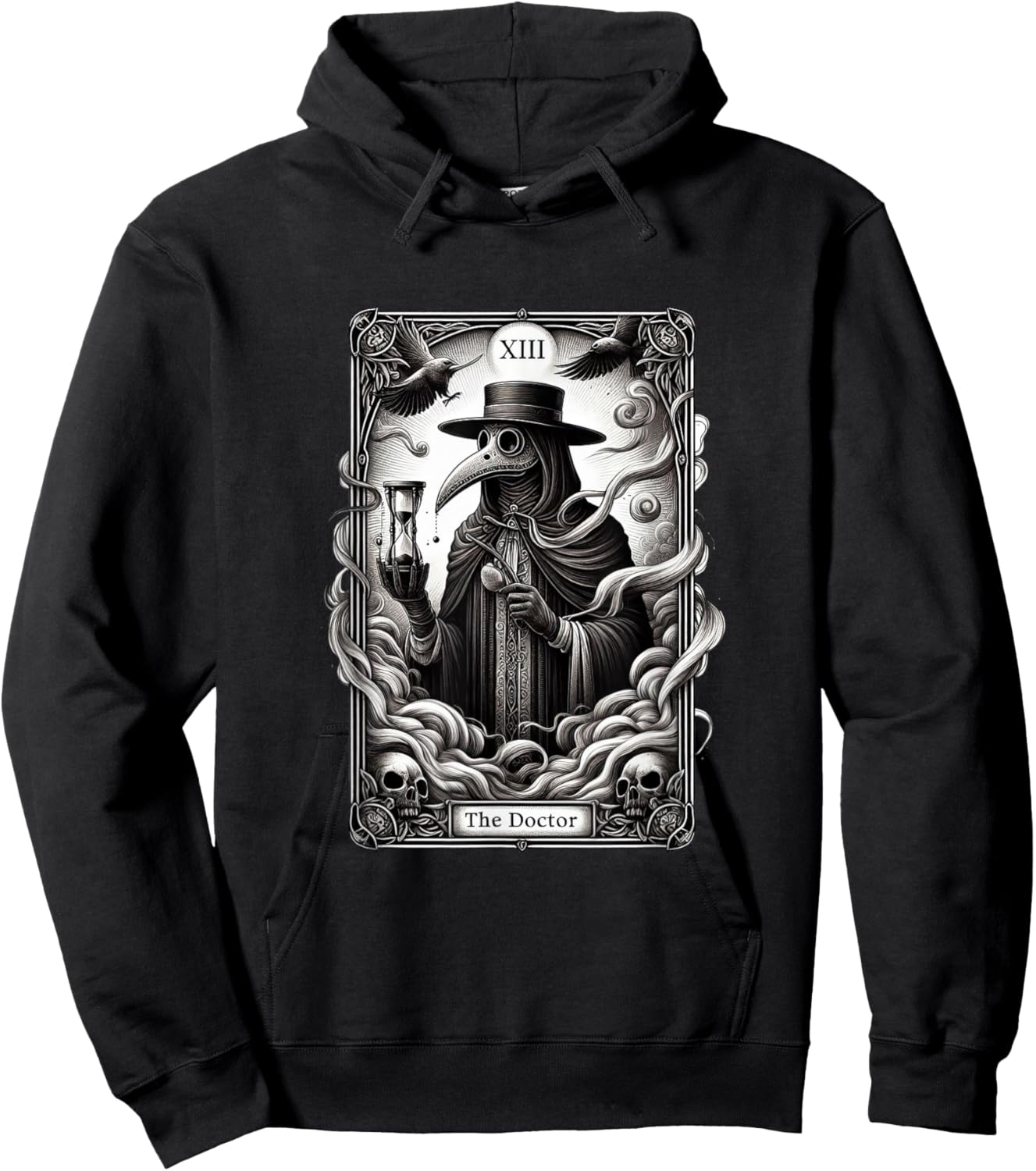 Steampunk Plague Doctor Gothic Style Peste Doctor Hoodie - Hoodie | Black