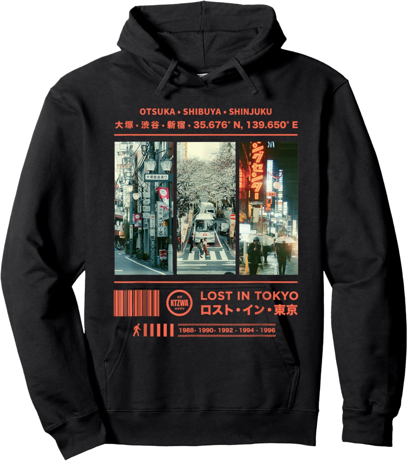 Japanese Tokyo Cyberpunk Art Streetwear Retro Hoodie - Hoodie | Black