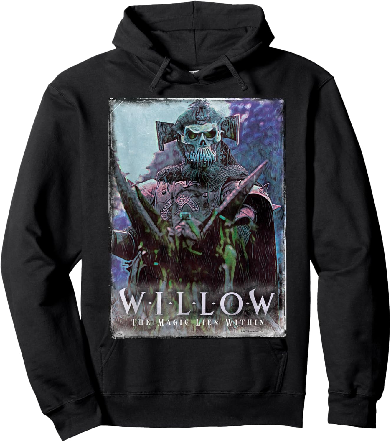Lucasfilm Willow Movie General Kael Rides Hoodie - Hoodie | Black