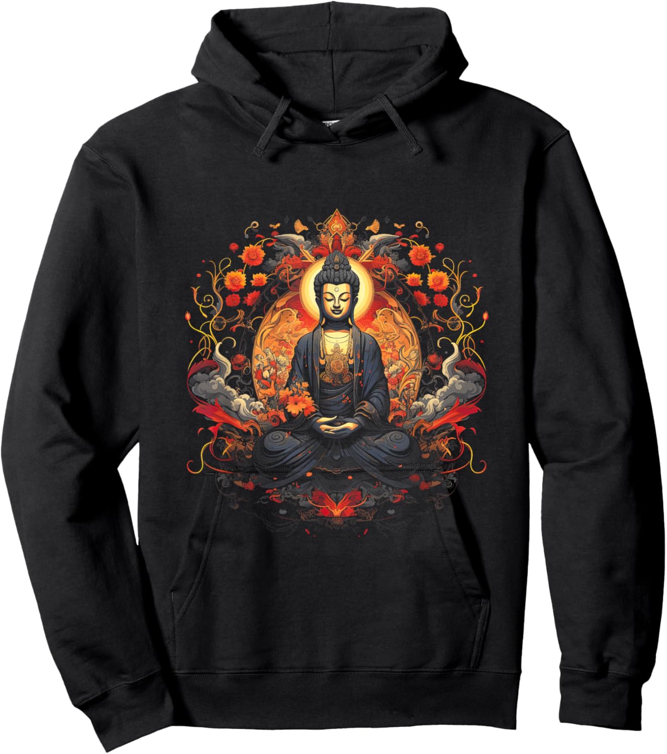 Spirituality Artwork Peace Zen Yoga Asia Guatama Buddhism Buddha Religion Meditation Spiritual , Small Hoodie - Hoodie | Black