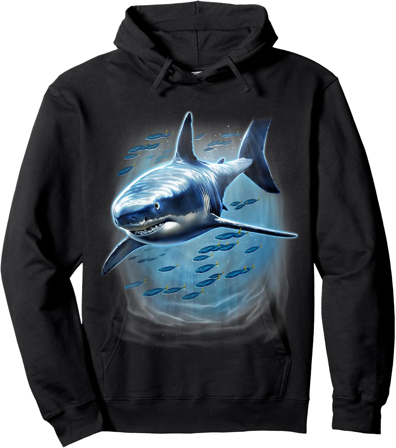Kids Great White Shark youth | Shark for boys Hoodie - Hoodie | Black