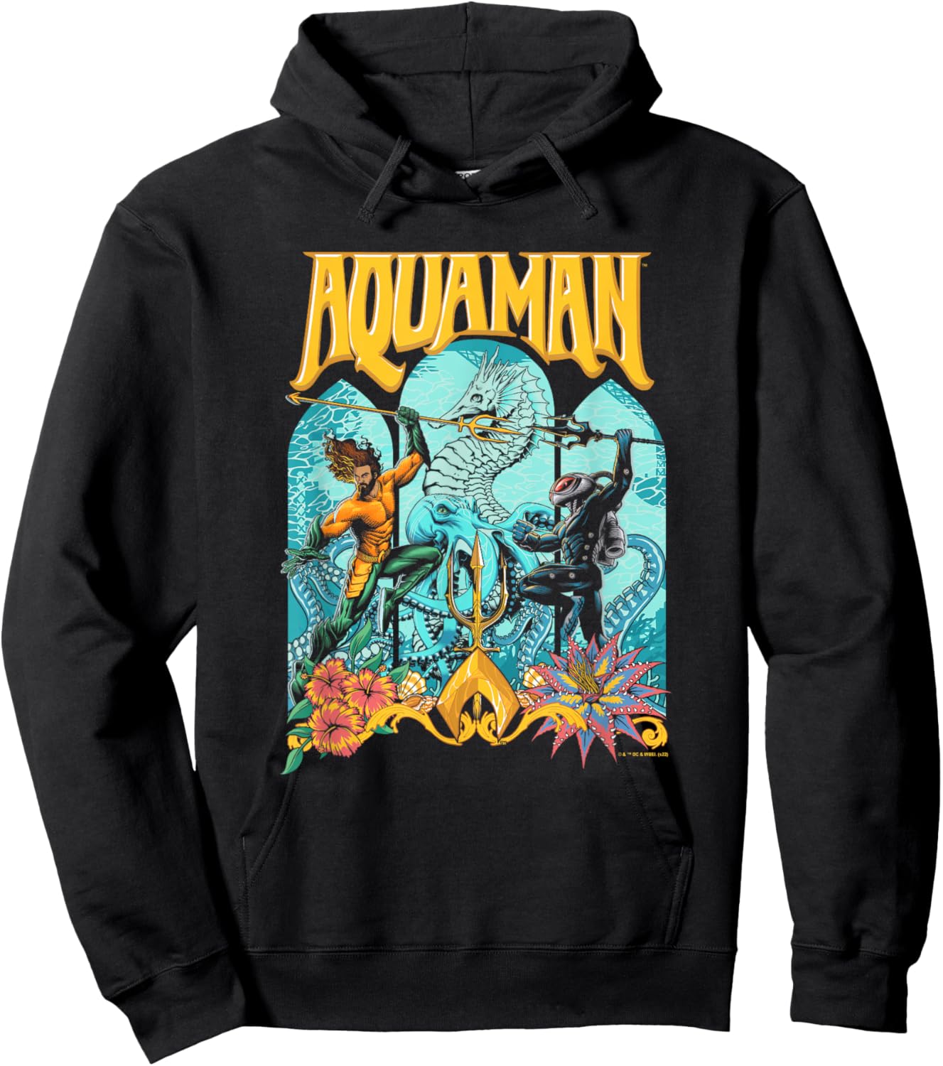Aquaman And The Lost Kingdom Black Manta Epic Battle Hoodie - Hoodie | Black