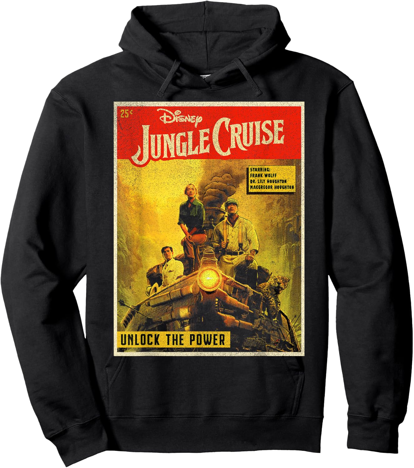 Disney Jungle Cruise Comic Cover Hoodie - Hoodie | Black
