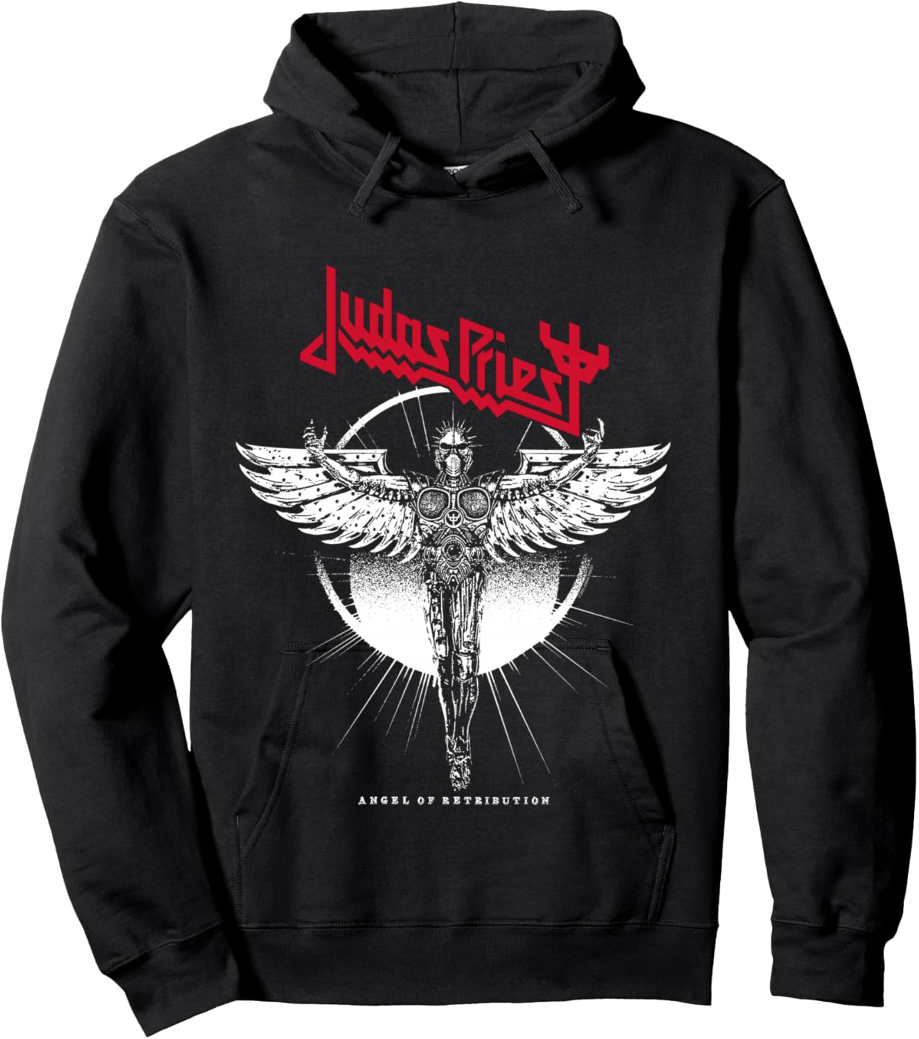 Judas Priest – Angel Rising Red Logo Hoodie - Hoodie | Black