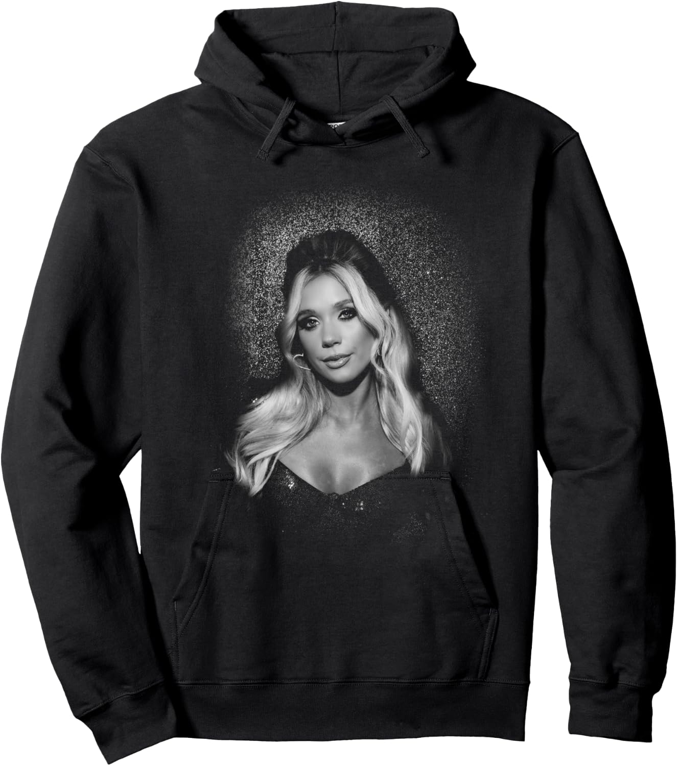 Megan Moroney Am I Okay B&W Portrait Hoodie - Hoodie | Black