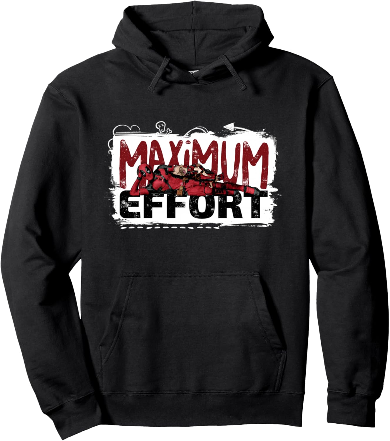 Marvel Studios Deadpool & Wolverine Dogpool Maximum Effort Hoodie - Hoodie | Black