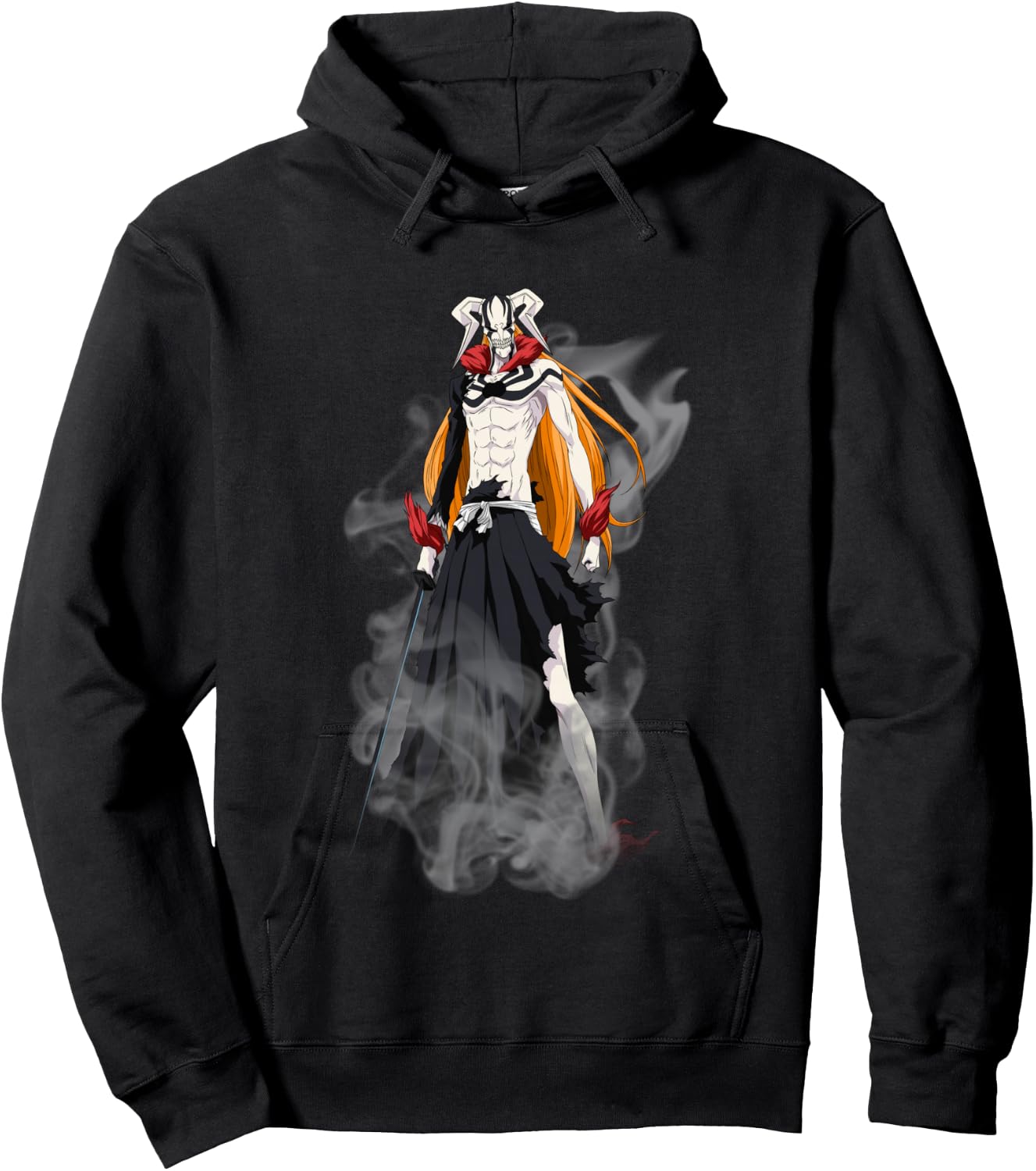 Bleach New Hollow Ichigo Creepy Form Anime Hoodie - Hoodie | Black