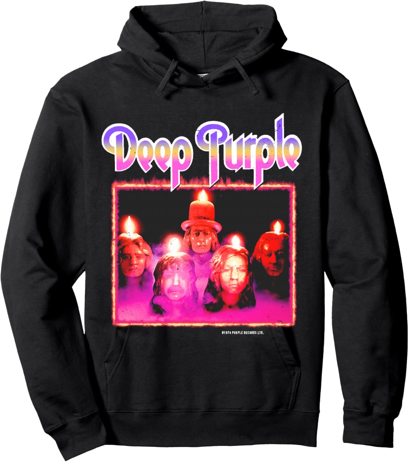 Deep Purple Burn Manche Longue Hoodie - Hoodie | Black