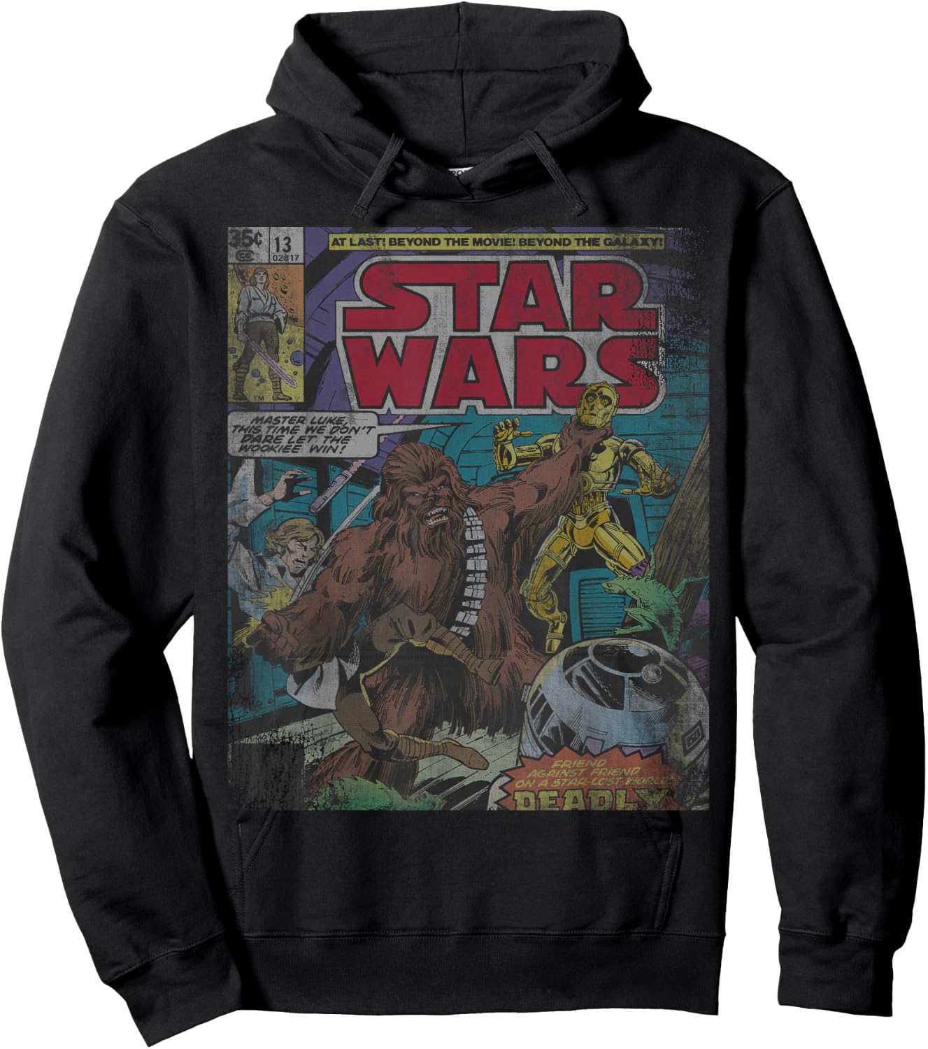 Star Wars Chewbacca Wookiee Win Retro Comic Cover Hoodie - Hoodie | Black