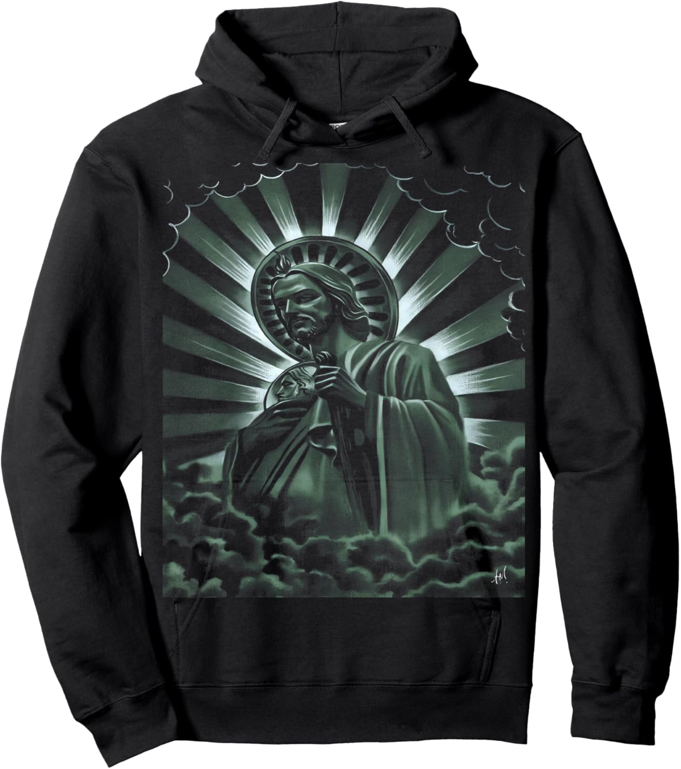 Glorioso apóstol San Judas Tadeo Milagroso Mexicans Catholic Hoodie - Hoodie | Black