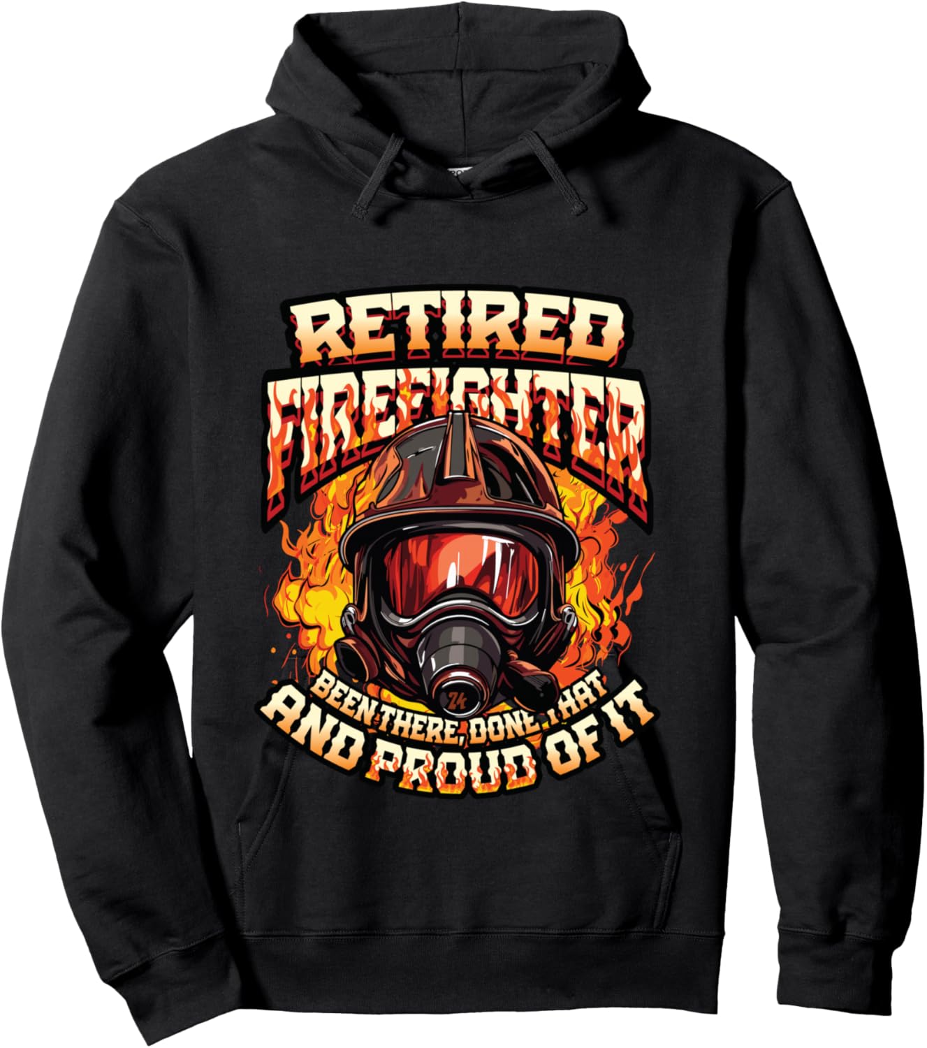 Fire Department Retired Firefighter Retirement Hoodie - Hoodie | Black