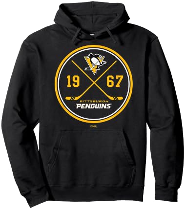Pittsburgh Penguins Prize Dark Heather Officially Licensed Hoodie - Hoodie | Black