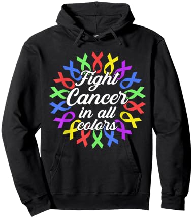 Cancer Sucks in Every Color Fighter Fight Support the Cance Hoodie - Hoodie | Black