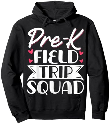 Pre-k Field Trip Squad Hoodie - Hoodie | Black