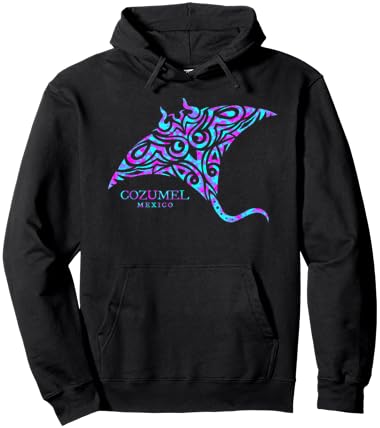 Cozumel Mexico Stingray Boys Girls Souvenir Hoodie - Hoodie | Black