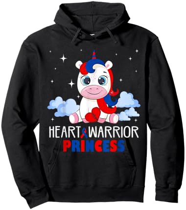 Heart Warrior Princess CHD Congenital Heart Defect Awareness Hoodie - Hoodie | Black