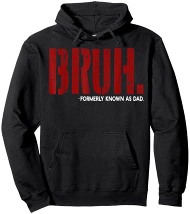 Bruh Formerly Known As Dad Hoodie - Hoodie | Black