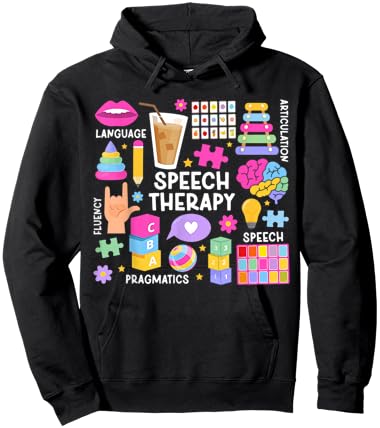 Speech Therapy SLP Speech Language Pathologist Hoodie - Hoodie | Black