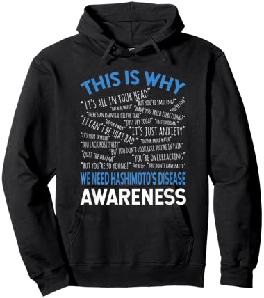 This Is Why We Need Hashimotos Disease Awareness Hoodie - Hoodie | Black