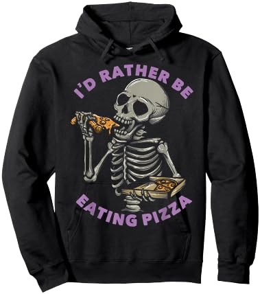 I'd Rather Be Eating Pizza Hoodie - Hoodie | Black