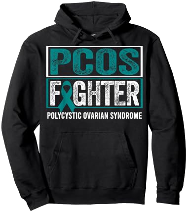 PCOS Awareness Shirt Polycystic Ovarian Syndrome Fighter Hoodie - Hoodie | Black