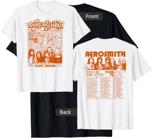 Aerosmith Amazon Exclusive - Toys 1975 Tour T-Shirt - T-Shirt | Black