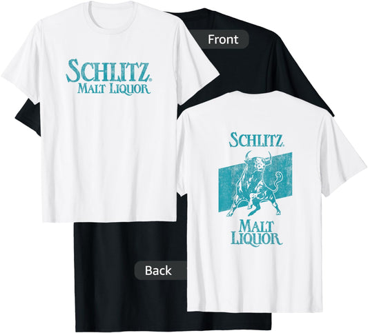 Schlitz Vintage Style - Bull Logo T-Shirt - T-Shirt | Black