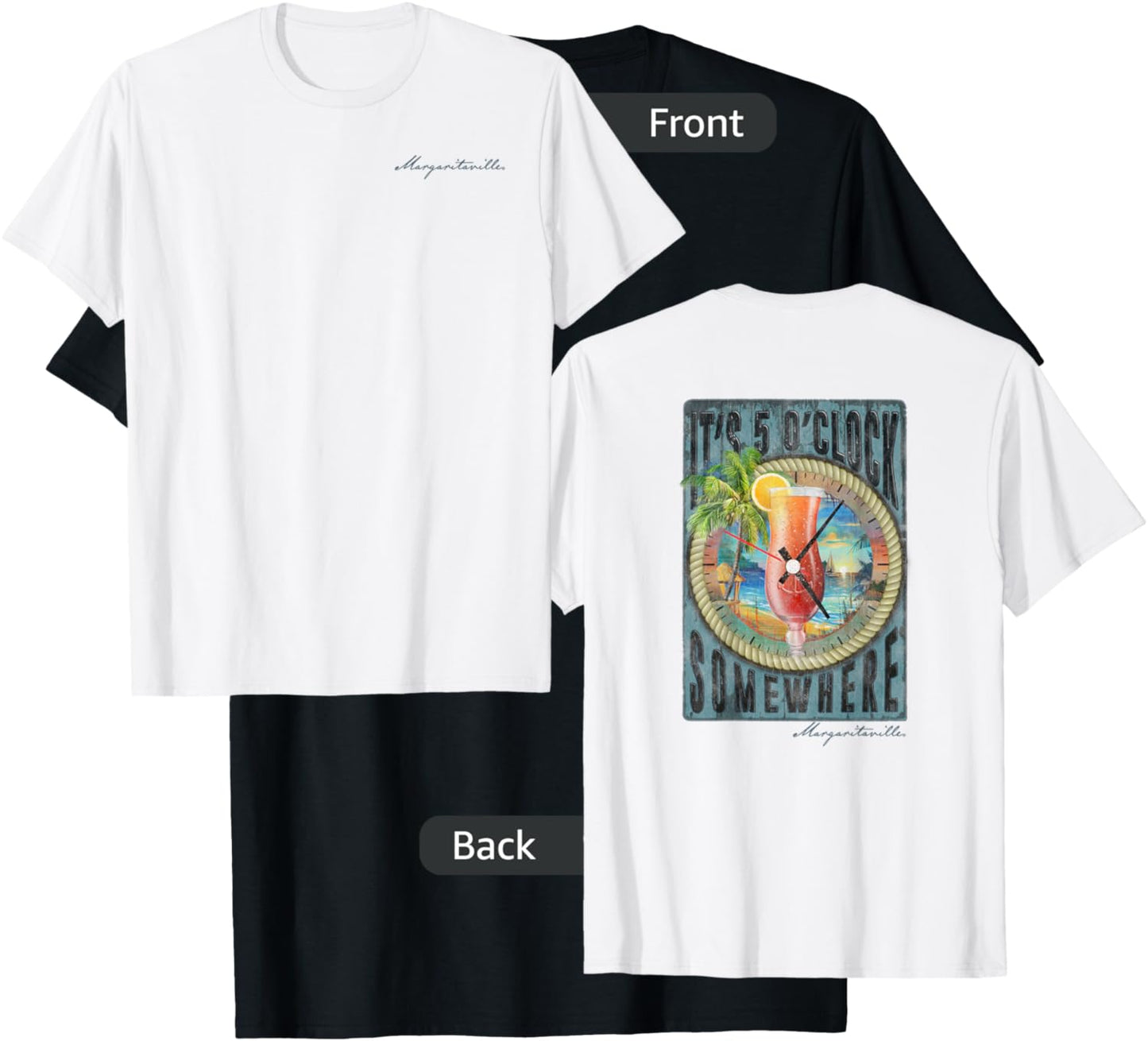 5 O'Clock Somewhere T-Shirt - T-Shirt | Black