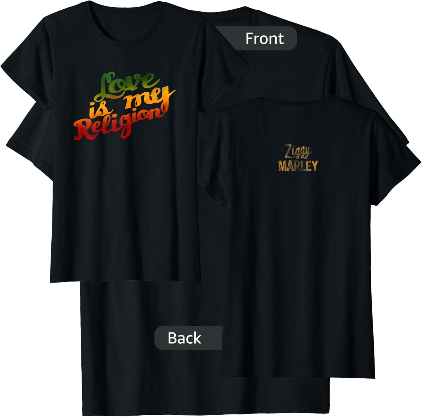 Ziggy Marley - Official Merchandise - Love Is My Religion T-Shirt - T-Shirt | Black
