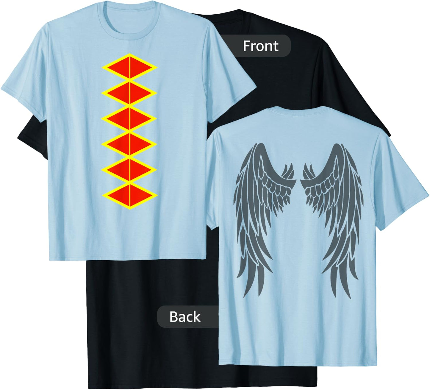Costume Flying Monkeys Halloween (Wings on The Back) T-Shirt - T-Shirt | Black