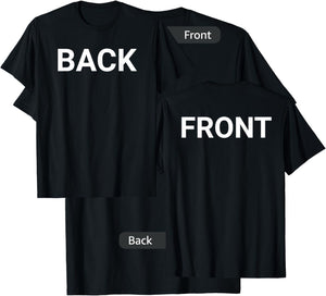 Back To Front Backwards Practical Joke Dumb Prank Gifts T-Shirt - T-Shirt | Black
