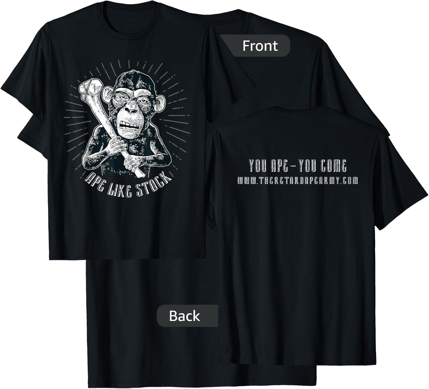 You Ape? - Ape Like Stock T-Shirt - T-Shirt | Black