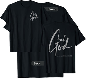But God (Back/Front) Isaiah 43 19 Jesus Christian Faith T-Shirt - T-Shirt | Black