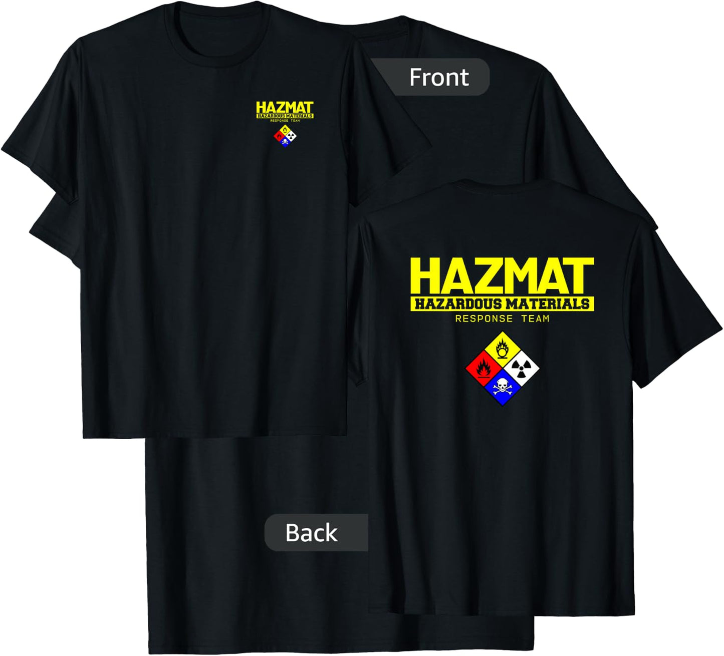 HAZMAT Hazardous Material Response Team Technician T-Shirt - T-Shirt | Black