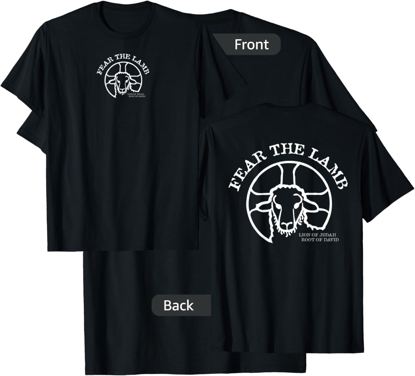 Fear the Lamb of God Jesus revelation rapture Christian T-Shirt - T-Shirt | Black