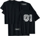 Number 01 Sports Jersey Player #01 1 Fan BACK PRINT Vintage T-Shirt - T-Shirt | Black