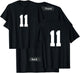 Number 11 (on Front/Back) Sports Team Jersey Number T-Shirt - T-Shirt | Black