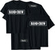 Band Crew Uniform FRONT and BACK Print - Band Crew T-Shirt - T-Shirt | Black