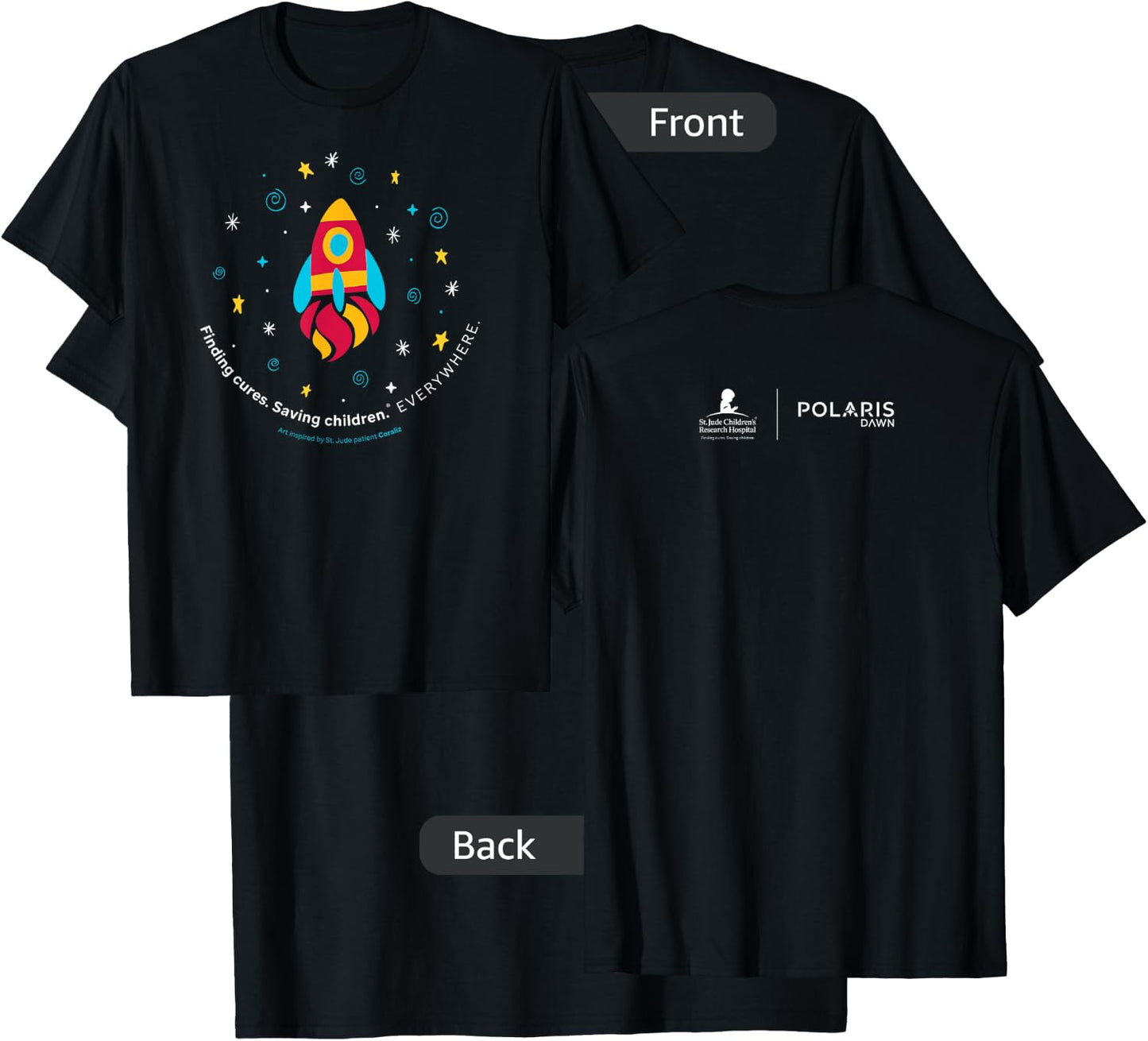 St. Jude Patient Coraliz Rocket T-Shirt - T-Shirt | Black