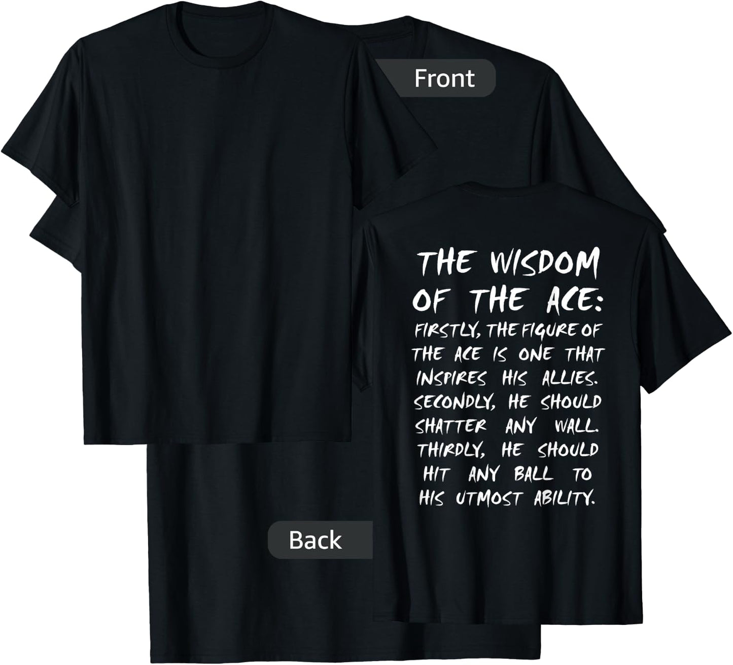 Ace Owl Volleyball Wisdom Anime Manga Cosplay T-Shirt - T-Shirt | Black