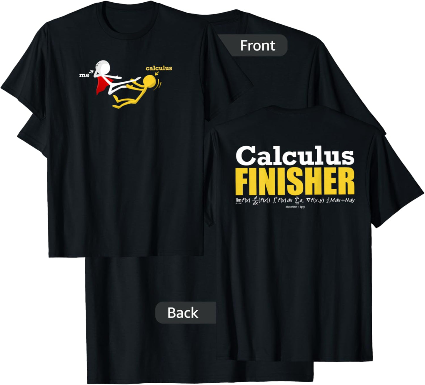 Blackpenredpen Calculus Finisher T-Shirt - T-Shirt | Black