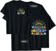 Be Kind To Your Mind Groovy Mental Health Matters (on back) T-Shirt - T-Shirt | Black