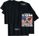 Proud Son Of US Submarine Veteran Patriotic Military Family Kids Men T-Shirt - T-Shirt | Black
